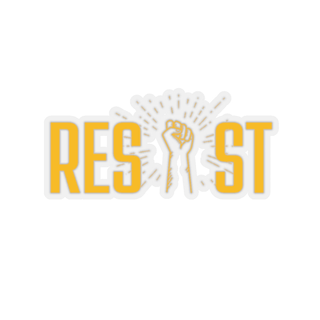Resist (yellow) Kiss-Cut Stickers