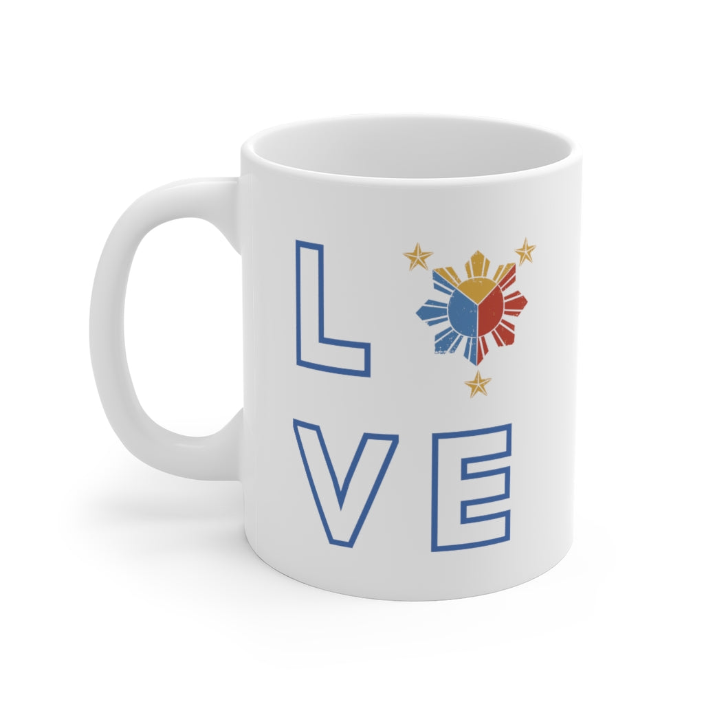 Love (Filipino flag) Ceramic Mug