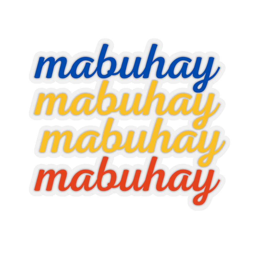 Mabuhay Kiss-Cut Stickers