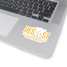 Load image into Gallery viewer, Resist evil (yellow) Kiss-Cut Stickers
