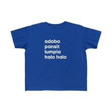 Load image into Gallery viewer, Fave Filipino food Kid&#39;s Fine Jersey Tee
