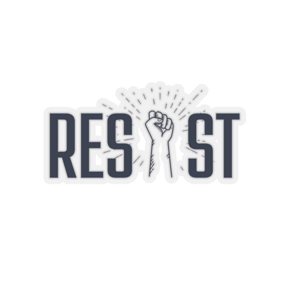 Resist (navy) Kiss-Cut Stickers