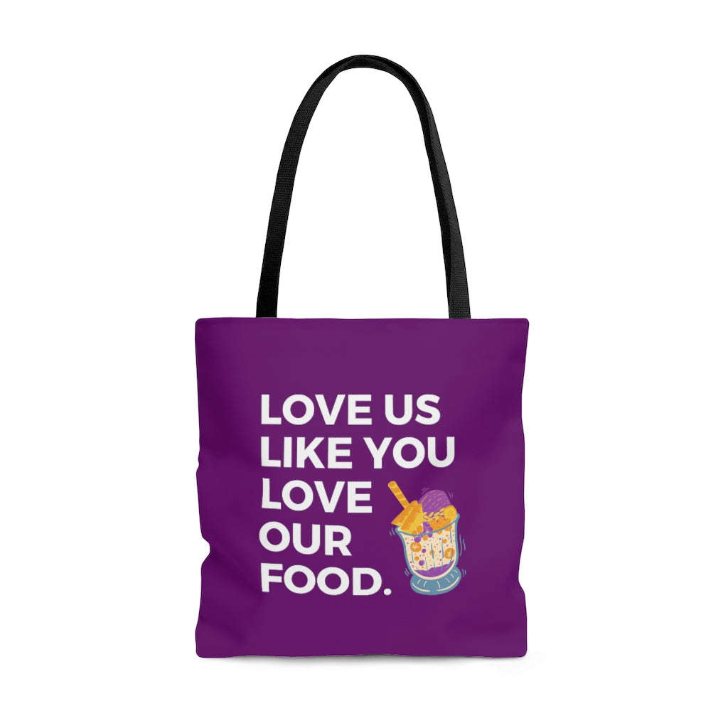 Love us love you love our food (halo halo) / Tote Bag