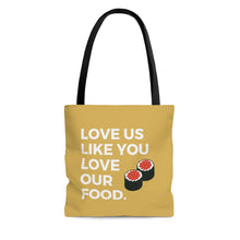 Load image into Gallery viewer, Love us love you love our food (sushi) / Tote Bag

